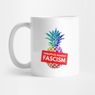 Pineapple Against Fascism (White) Mug